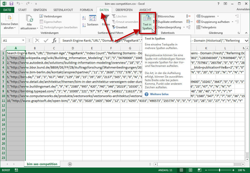 kml to csv in excel